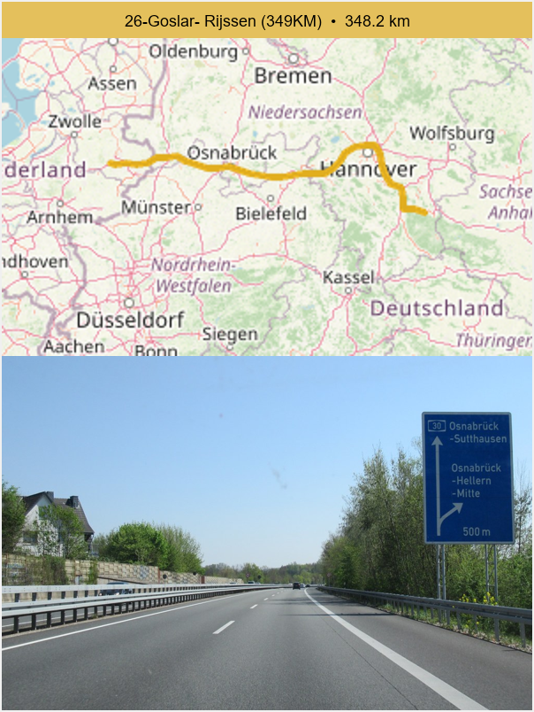 26-Goslar- Rijssen (349KM) preview